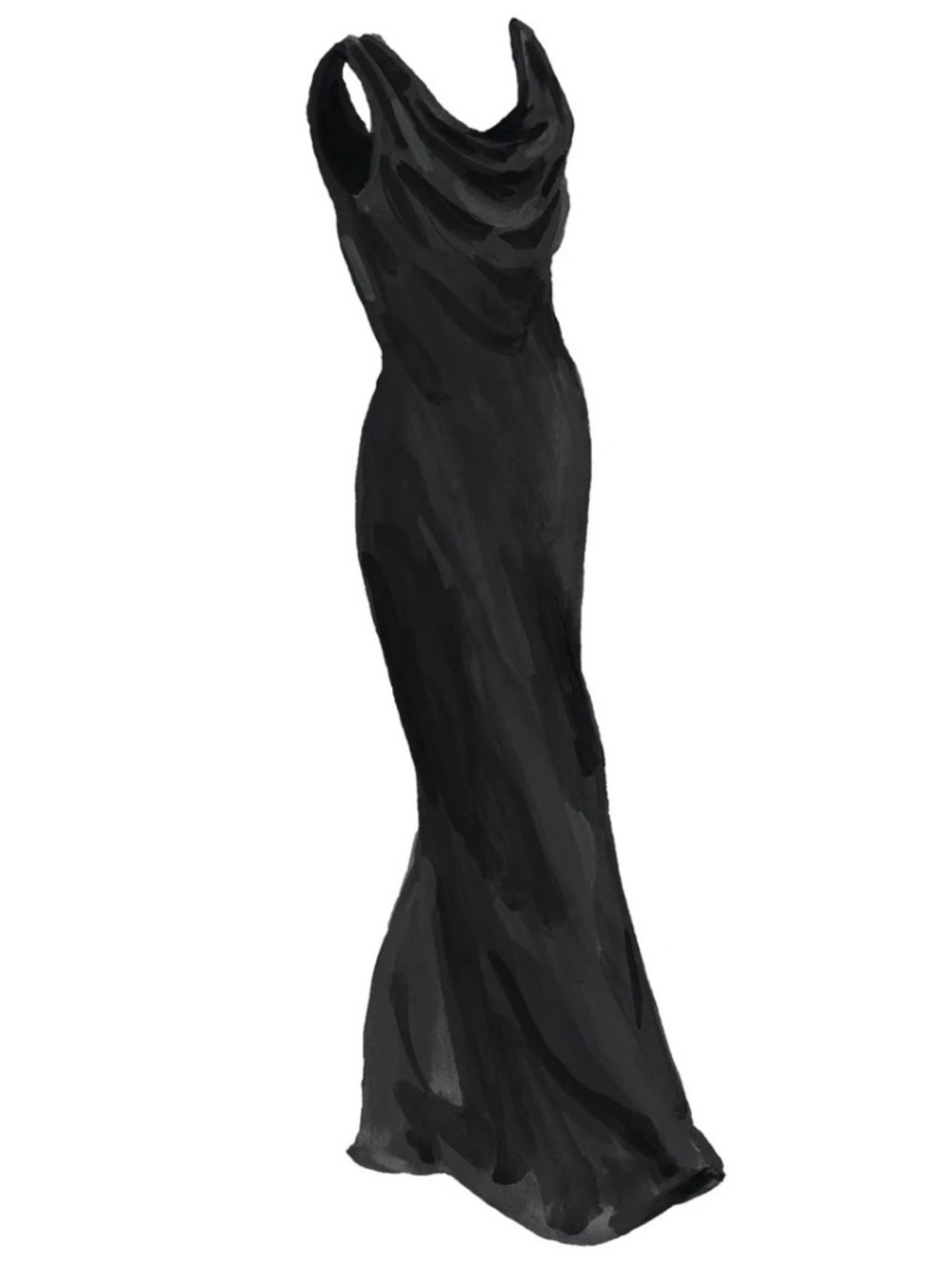 NWOT J. PETERMAN Drapey Formal Party Wedding Guest Black Velvet Dress Sz 18 $268